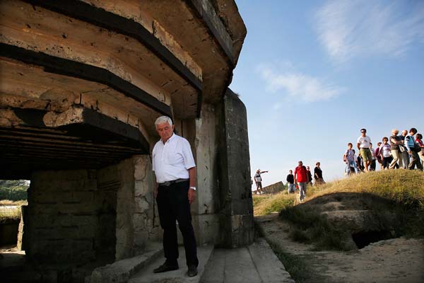 These bunkers are popular places that tourists visit.