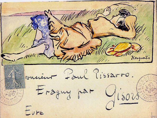 Sent to Pissaro in 1904.