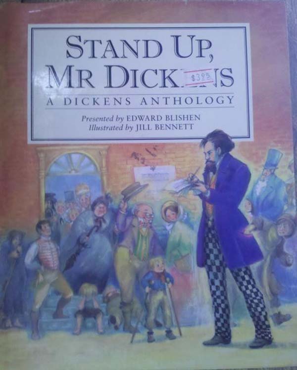 26.) It really says: Stand Up, Mr. Dickens.