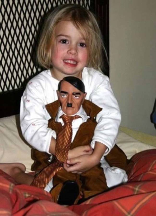 I want to know where that child got an Adolf Hitler doll.