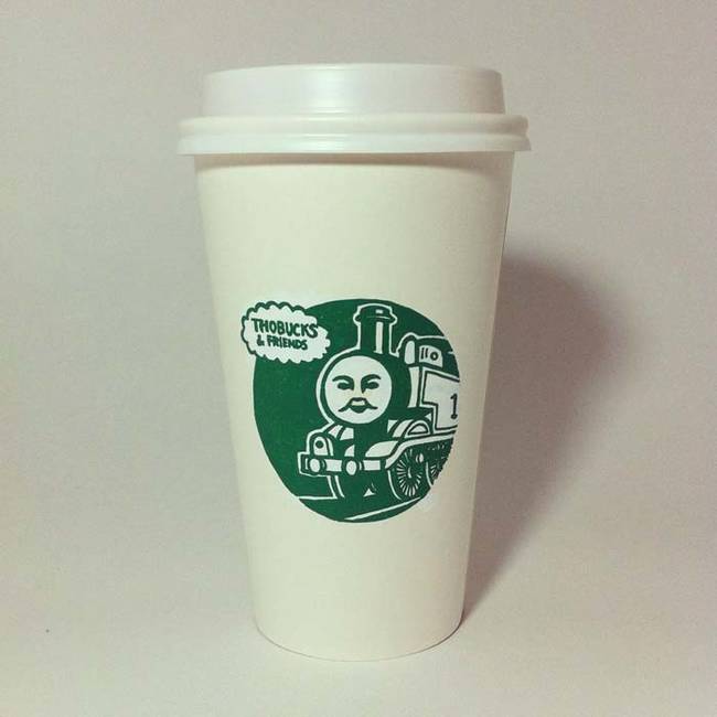 Thomas The Tank Engine runs on Starbucks coffee.