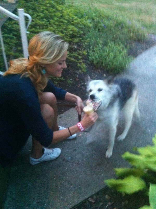 And on her last day, her owner gave her a treat she always wanted but could never have: ice cream.