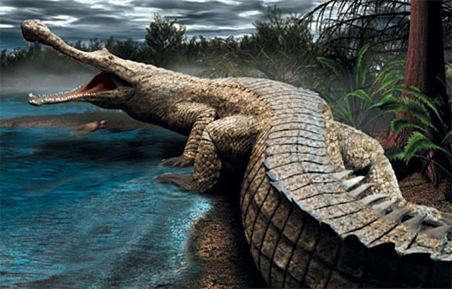 11.) Giant terrifying crocodile.