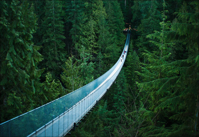 25.) Capilano Suspension Bridge, Vancouver, BC, Canada