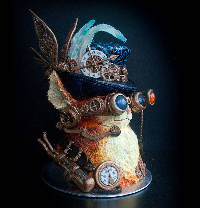 Steam-punk Cat cake? Um, yes please.