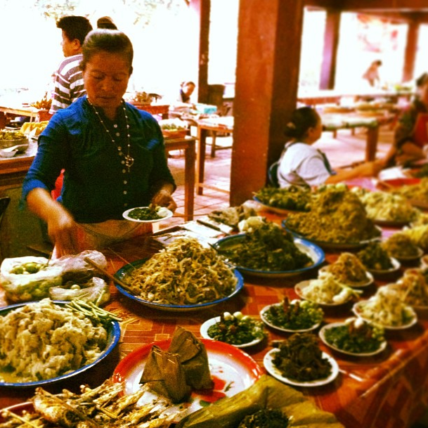 Laos' night market.