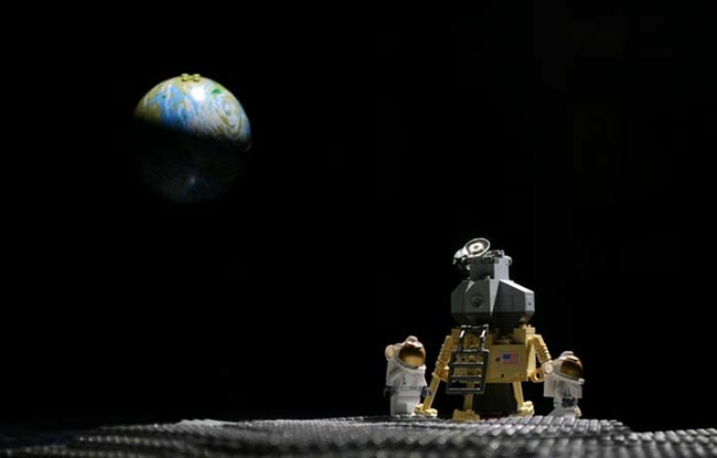 23.) Lego moon landing.