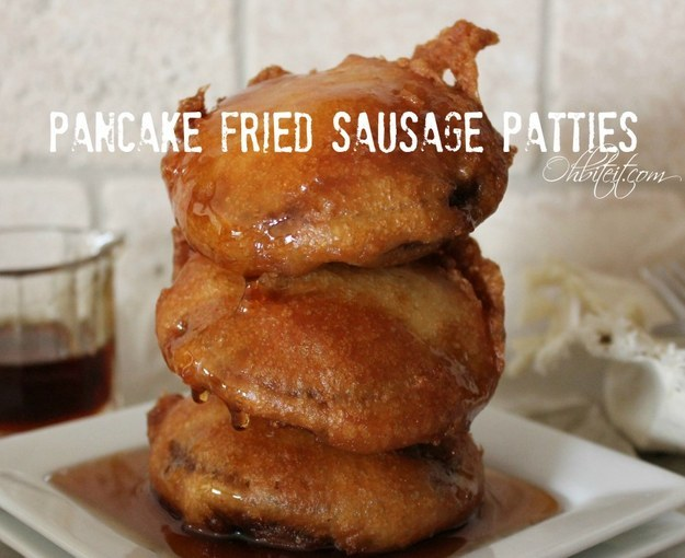 10.) <a href="https://www.ohbiteit.com/2014/02/pancake-fried-sausage-patties.html" target="_blank">Pancake-Fried Sausage Patties</a>