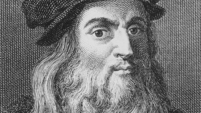 Leonardo Da Vinci’s studies of river erosion convinced him the Earth is much older than the Bible says. Scientifically he has been proved right.