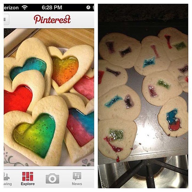 If I hadn't seen what the cookies were supposed to look like...I'd have no idea what they were.