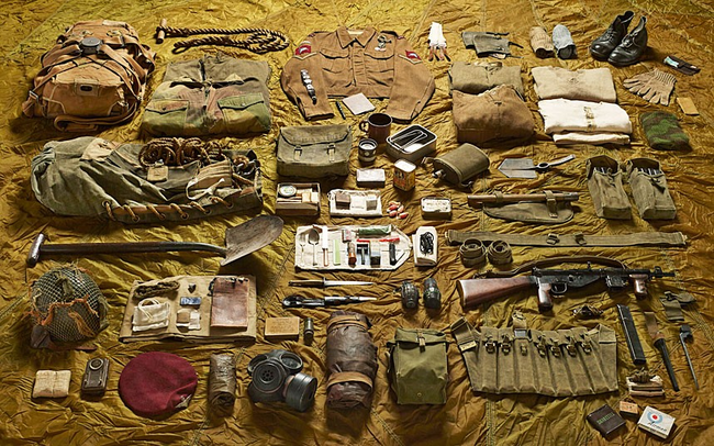 11.) A Lance Corporal's gear from the Battle of Arnhem in 1944.