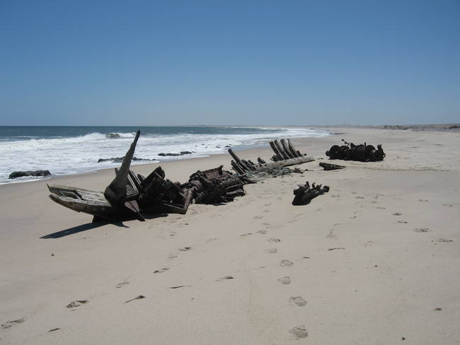 Due to intense winds, rocks, and fog, the seas that touch Namibia can sentence passing ships to a slow, painful death in the Skeletal Coast. This is where all the ships' corpses seem to end up. Once washed ashore, the punishing and endless dunes make the chances of being rescued very slim.