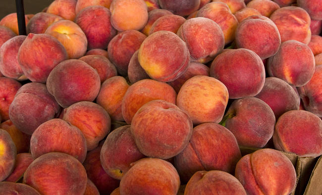 For peaches, the FDA action level is when 3% or more fruit by count are wormy or moldy. Gross!