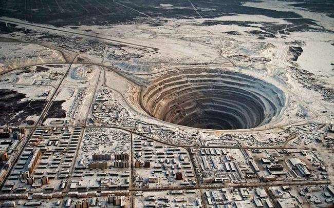 8.) Mirny Diamond Mine, Eastern Siberia