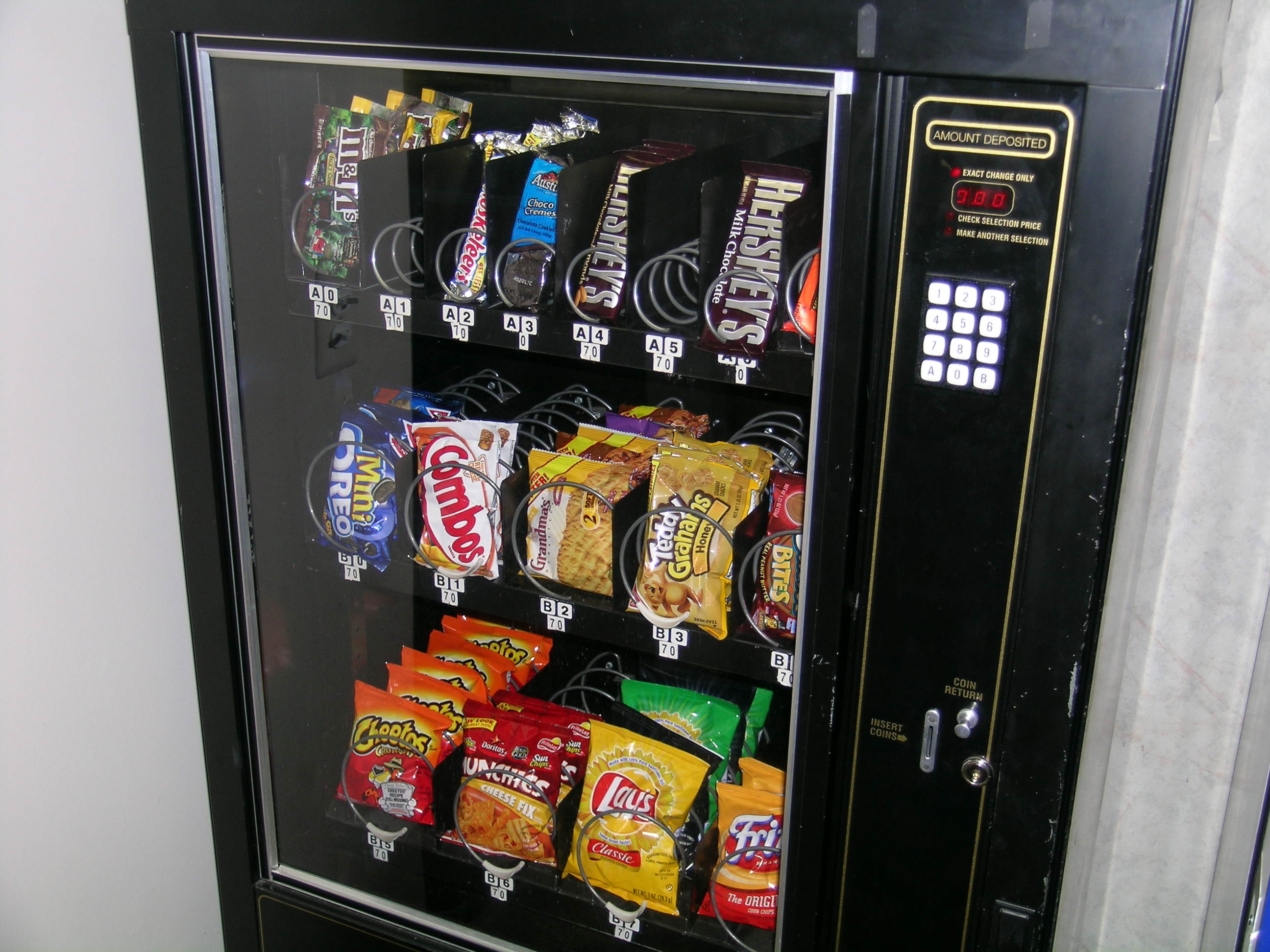 23.) Vending Machine Buttons - No, this isn’t an excuse to rock the machine back and forth to see if a snack falls out.