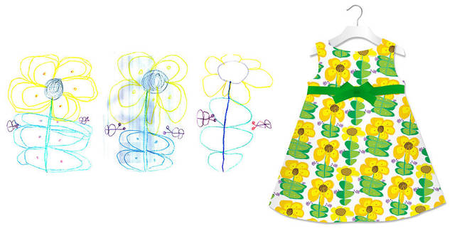 These sunflowers are perfect for a summery dress!