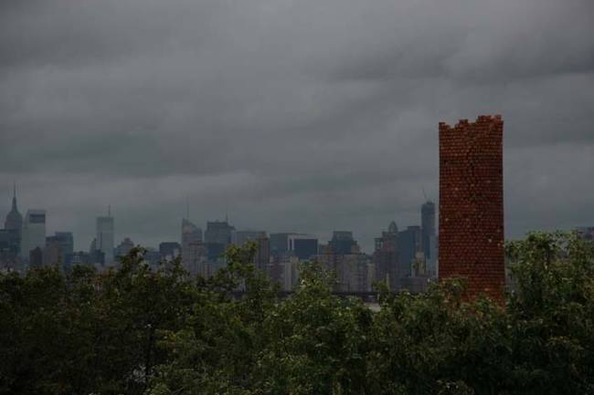 This is the view of Manhattan from the tallest building on the island.