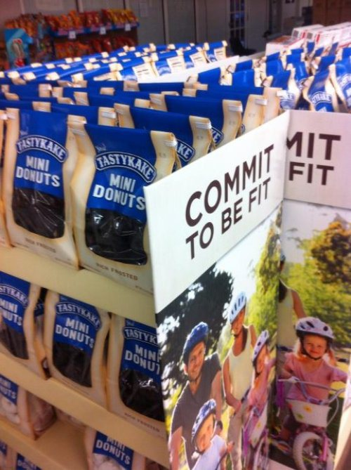 12.) And by "Commit To Be Fit," we mean eating a bag of mini donuts instead of full-sized ones.