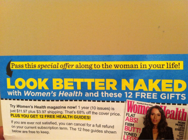 6.) Because THAT'S a great thing to give my wife.