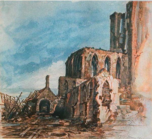 “Ruins of a Cloister in Messines"