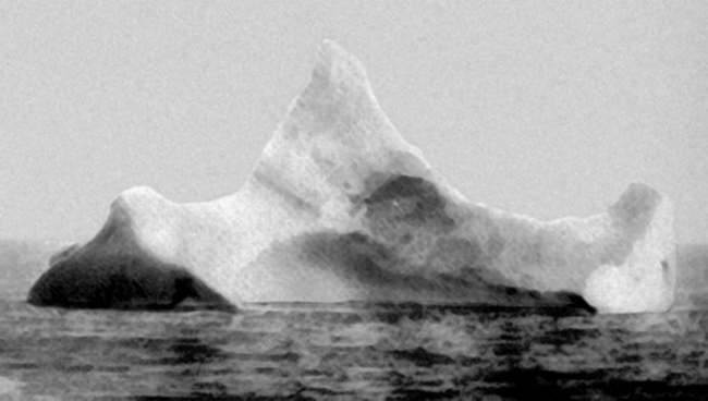 14.) The iceberg that sunk the Titanic in 1912.