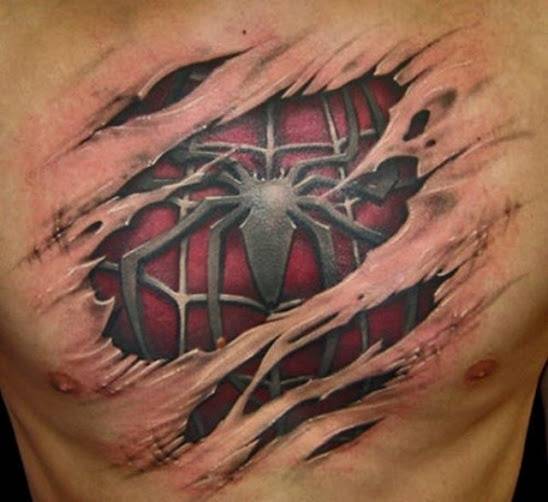 Nice tattoo, Peter Parker.