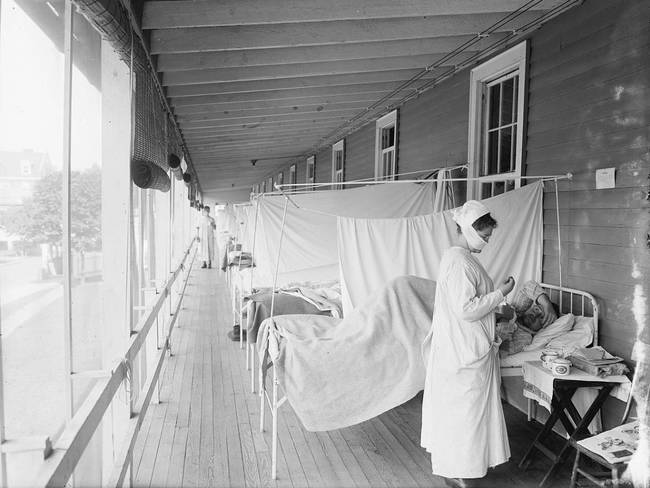 At the end of the pandemic, the flu had killed more people than died in WWI.
