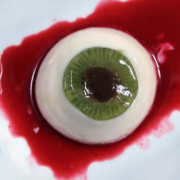 9.) Disturbing Coconut Kiwi Panna Cotta