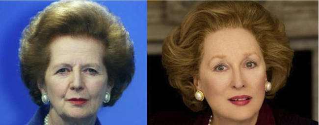 Meryl Streep as Margaret Thatcher in <em>The Iron Lady</em>