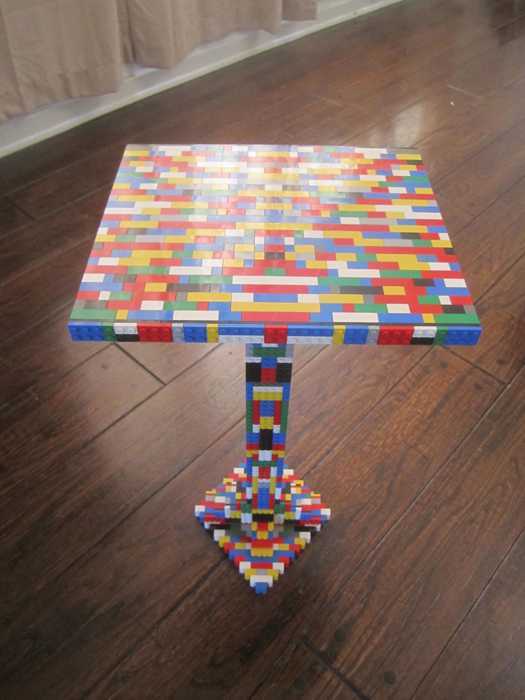 Lego Glass Top Table