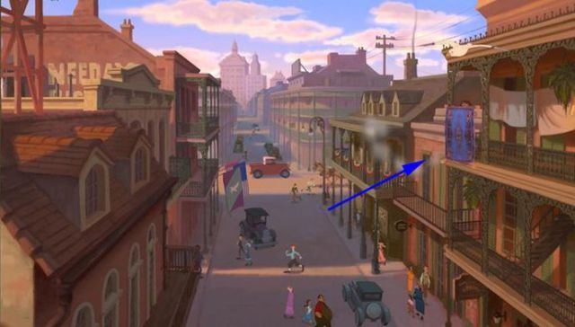 The Princess and the Frog - that's Aladdin's magic carpet in the opening scene.