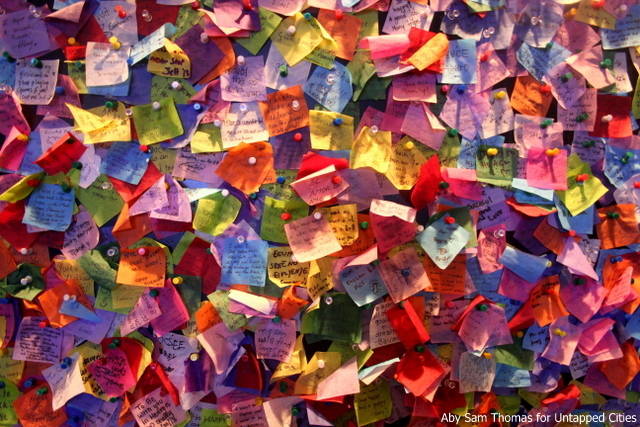 7.) The New Year's confetti has wishes written on them.