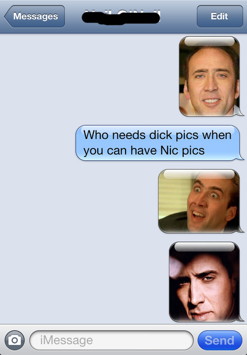 Nic Cage is the answer to everything.