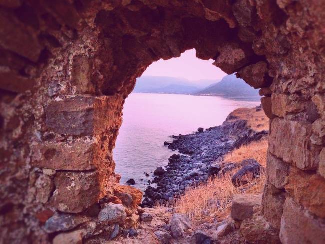 The hidden town of Monemvasia.