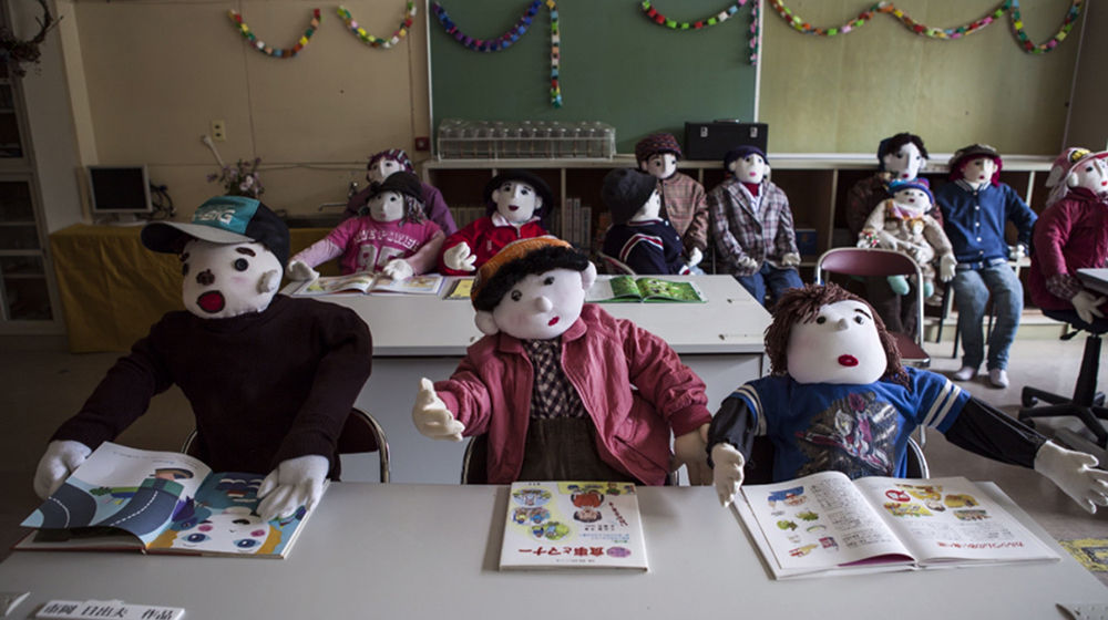 Over a span of 10 years, she has sewn about 350 life-size dolls, each one representing a former villager.