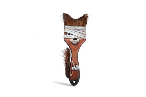 Poor little fox/brush!