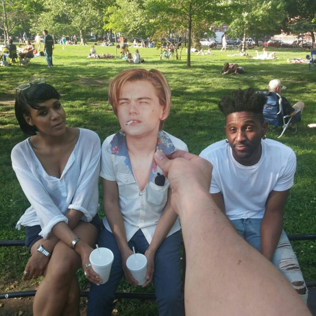 Hanging out at the park with friends.