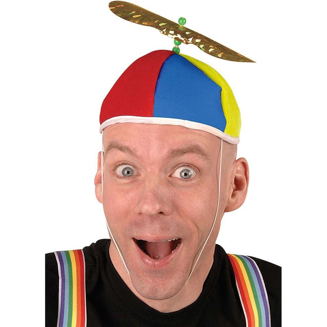 13.) Propeller hats to let people know you are just a lovable goof.