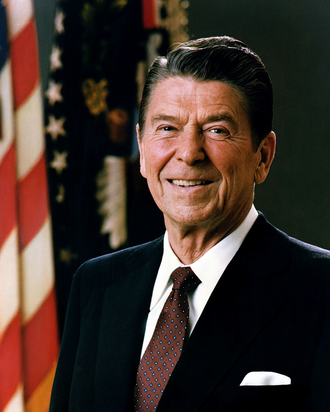 Fact: because of his 'ruddy skin' Reagan rarely had to have make-up applied during his time as an actor.