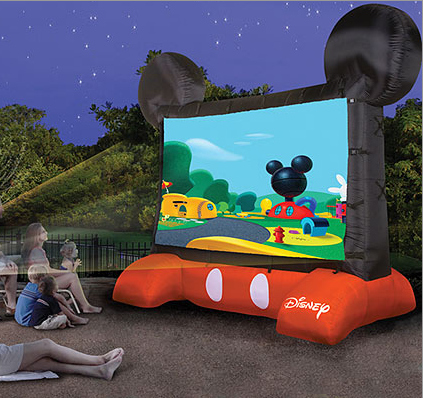 15. Project your favorite flick on this Disney-themed <a href="https://www.walmart.com/ip/Disney-Inflatable-Outdoor-Movie-Screen/7983502?adid=1500000000000037938180" target="_blank">inflatable screen</a>. (We won't tattle if you watch a Dreamworks movie on it.)