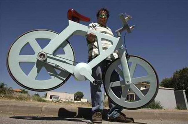 1.) Cardboard Bicycle