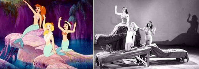 The mermaids from <em>Peter Pan</em>