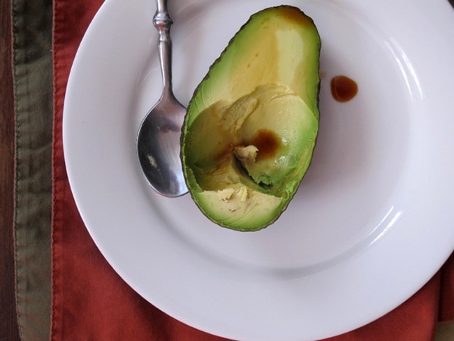 Avocado: Just like kiwi, it turns into its own bowl.