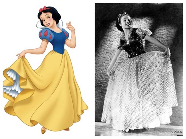 2.) Snow White was based on Marge Champion, a star from the 30s and 40s.