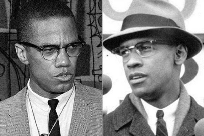 24.) Malcolm X played by Denzel Washington in <em>Malcolm X</em>