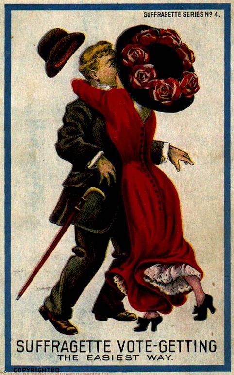 Even though the suffragettes were blasted for being "old," "ugly," and "man-hating," accusations of using overt sexuality were also pointed at them. How they could be all things at once makes no sense, but neither does sexism.