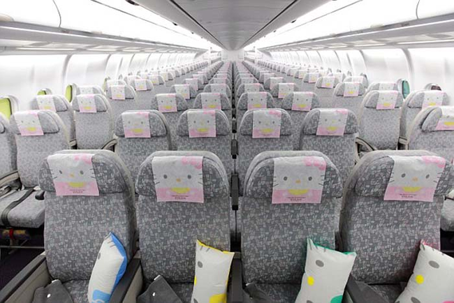 Until now, the Hello Kitty airplane had been flying between Los Angeles and Taipei.