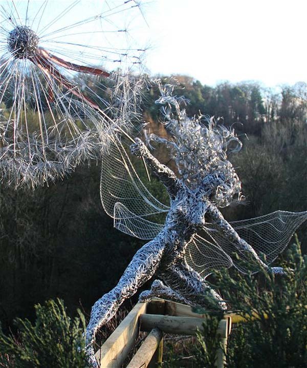 It's hard to believe that these fairies are made from metal.