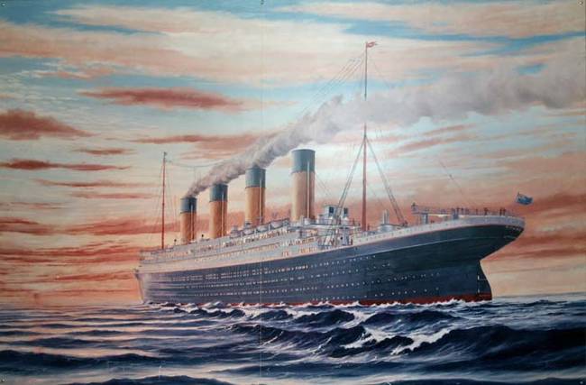 5.) Sinking of the Titanic.