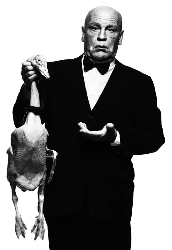 Albert Watson / Alfred Hitchcock with Goose (1973)